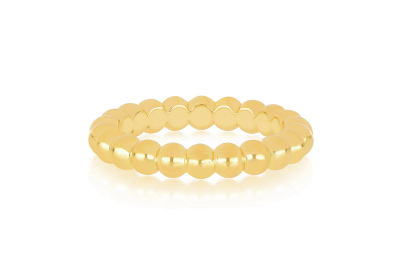 EF Collection Gold Mini Ball Stack Ring