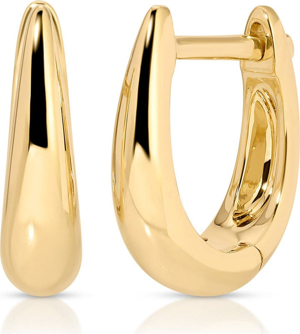 EF Collection Gold Mini Maeve Huggie Earrings