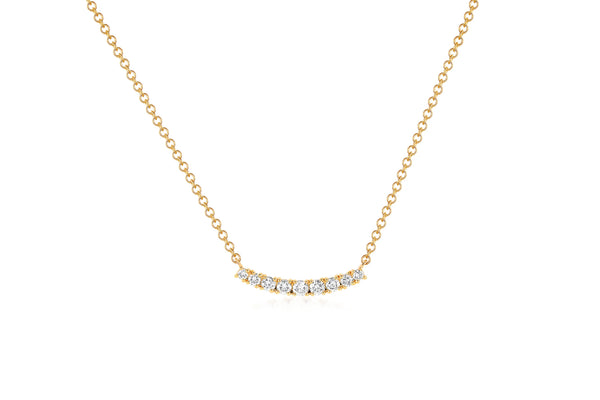 EF Collection Graduated Diamond Arc Necklace