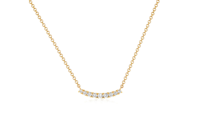 EF Collection Graduated Diamond Arc Necklace