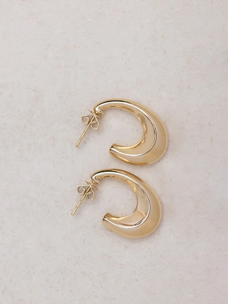 EF Collection Knife Edge Hoop Earrings