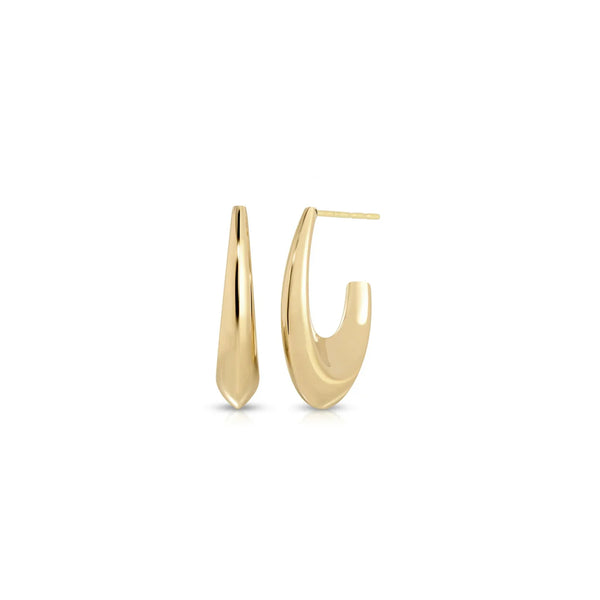 EF Collection Knife Edge Hoop Earrings