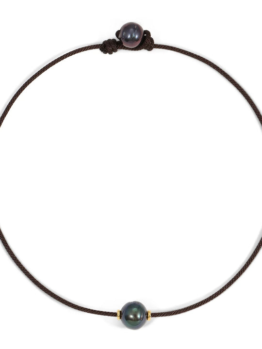 EF Collection Mara Choker Necklace in Chocolate