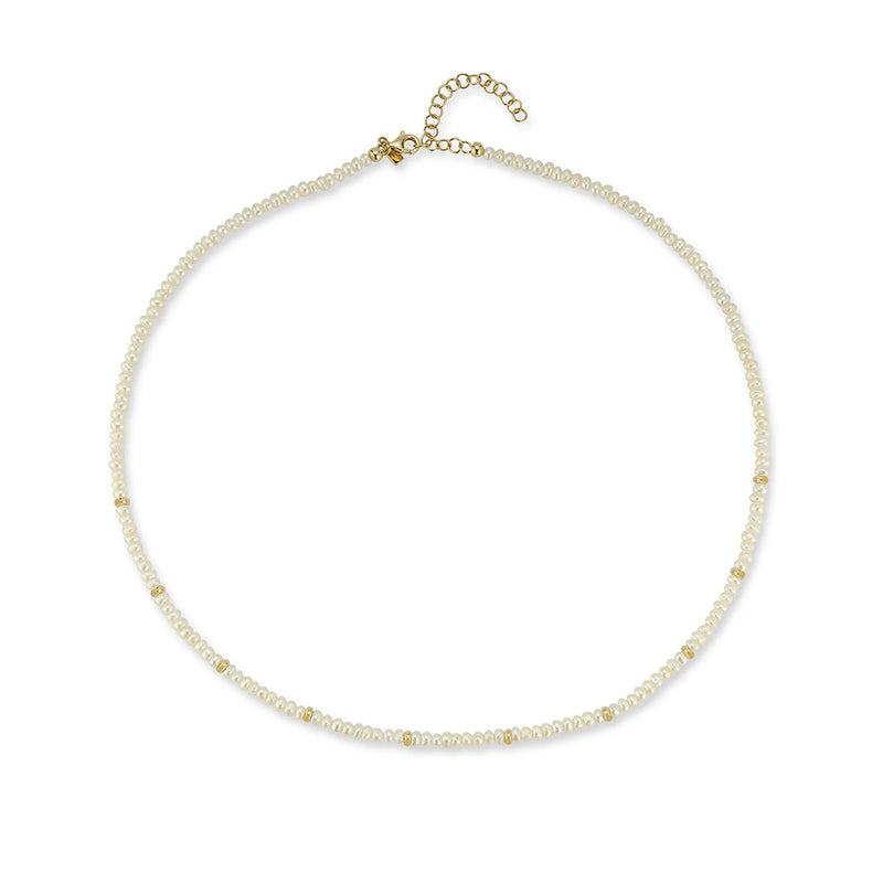 EF Collection Pearl Birthstone Bead Necklace