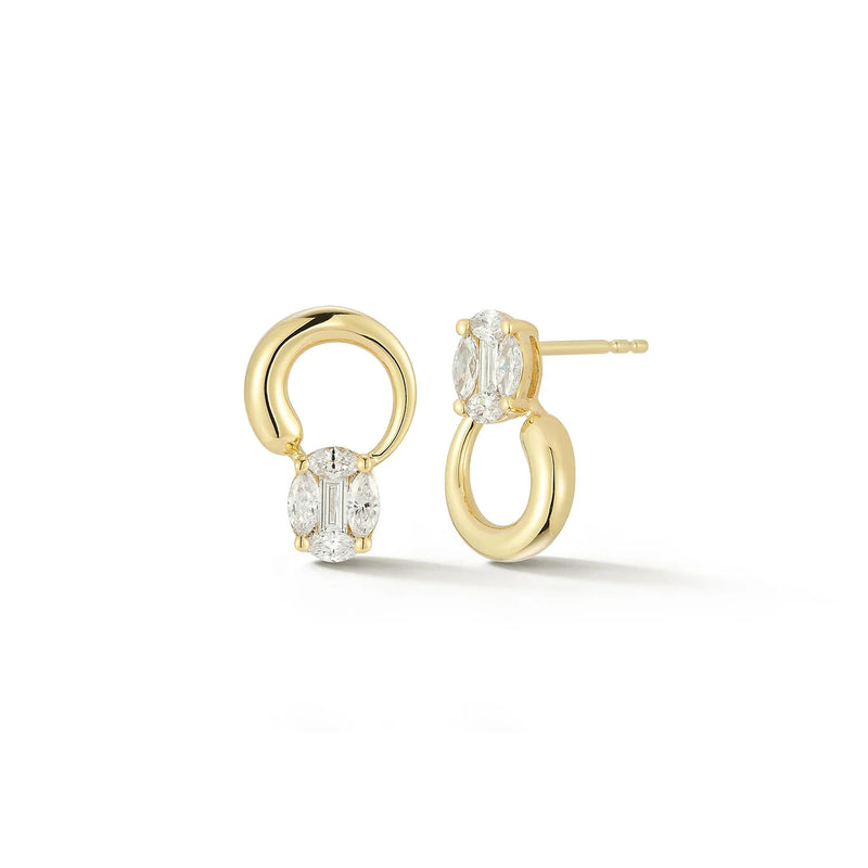 EF Collection The Iris Illusion Earrings