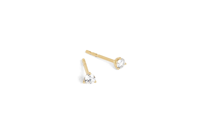 EF Collection Solitaire Diamond Stud Earring