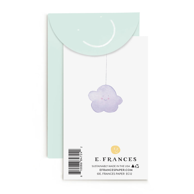 E Frances Paper Baby Mobile Enclosure Card