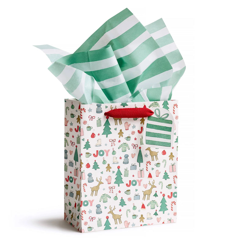 E Frances Paper Green Stripe Tissue Paper