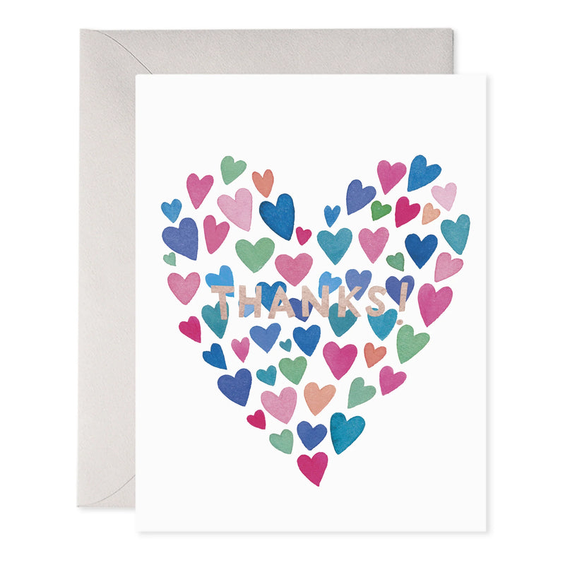 E Frances Paper Many Hearts Thanks