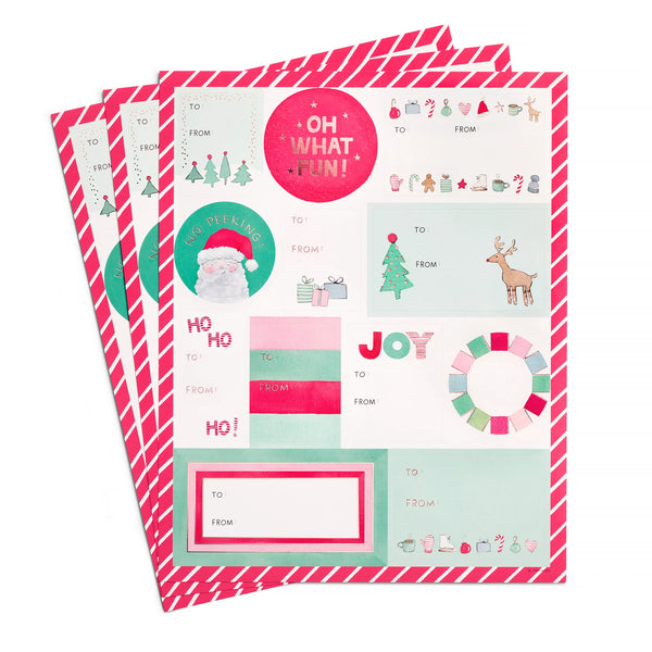 E Frances Paper Merry Motif Gift Labels