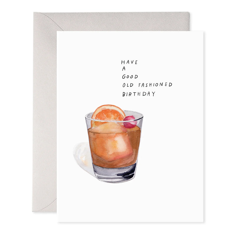 E Frances Paper Old Fashioned Birthday Enclosure Card