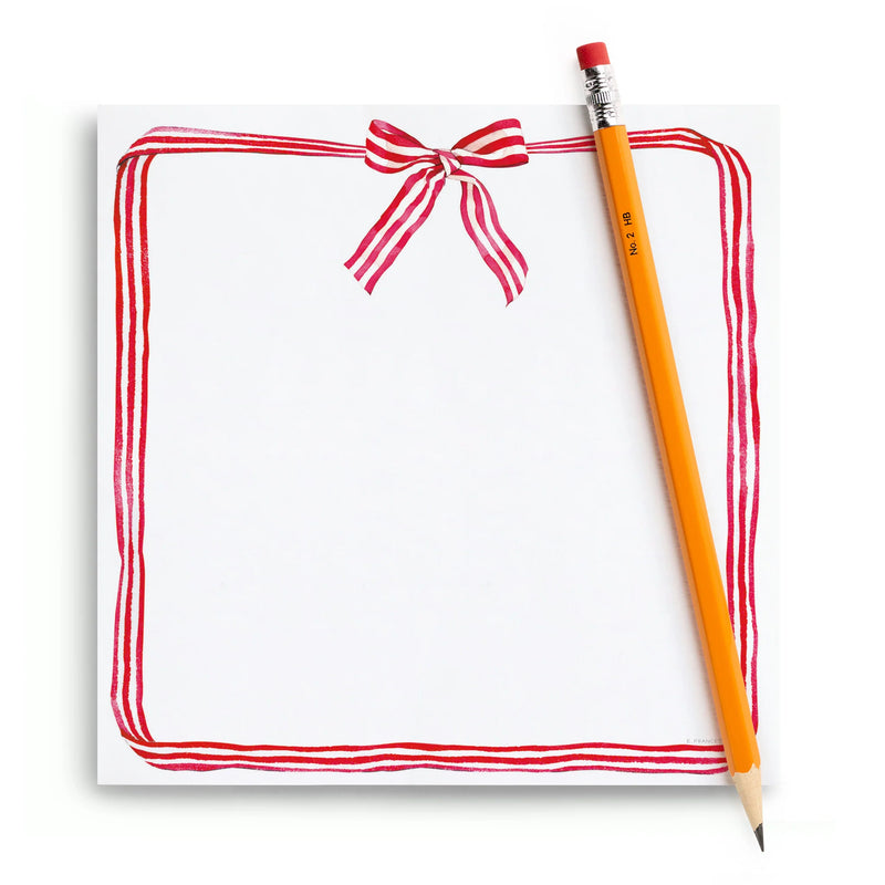 E Frances Paper Red Ribbon Candy Chunky Notepad