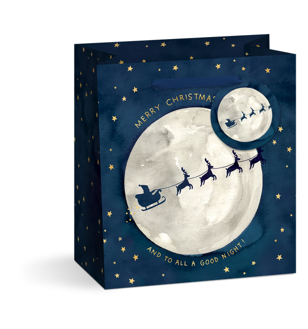 E Frances Paper Santa Moon Gift Bag Medium