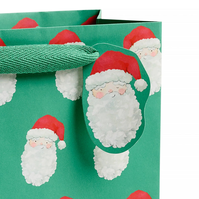 E Frances Paper Vintage Santa Gift Bag - Small