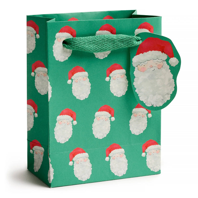 E Frances Paper Vintage Santa Gift Bag - Small