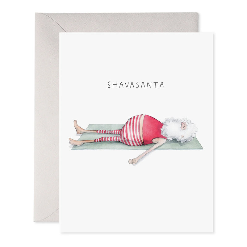 E Frances Paper Yoga Santa