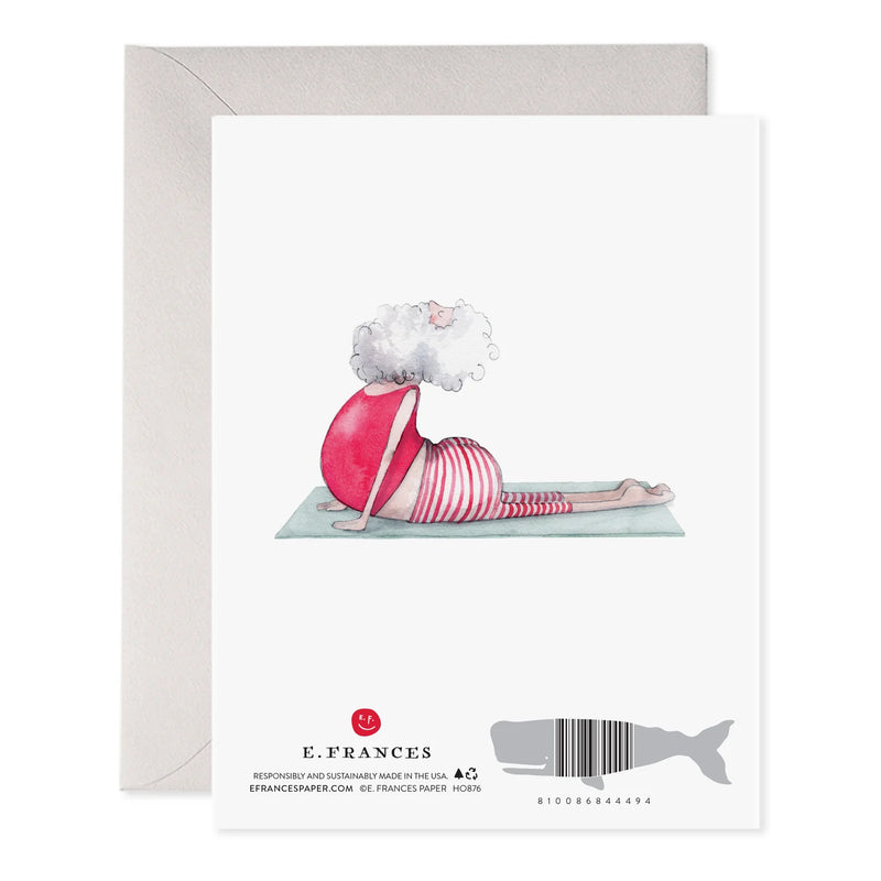 E Frances Paper Yoga Santa