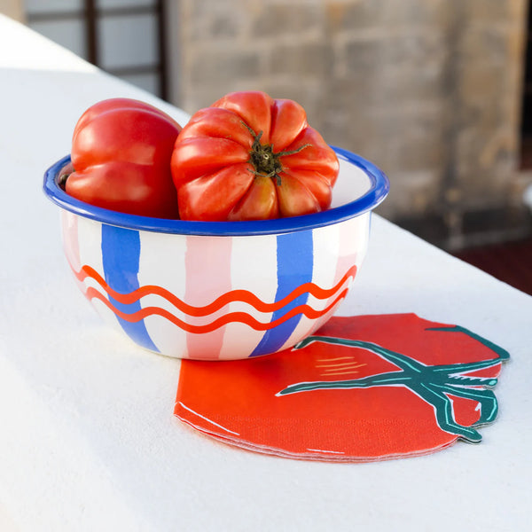 Talking Tables Bon Appetit Tomato Shaped Napkins - 20 Pack