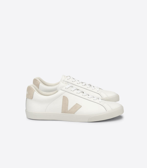 Veja Fair Trade Esplar Logo Leather Extra White Sable