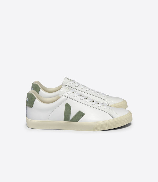 Veja Fair Trade Esplar Logo Leather Extra Whi Clay