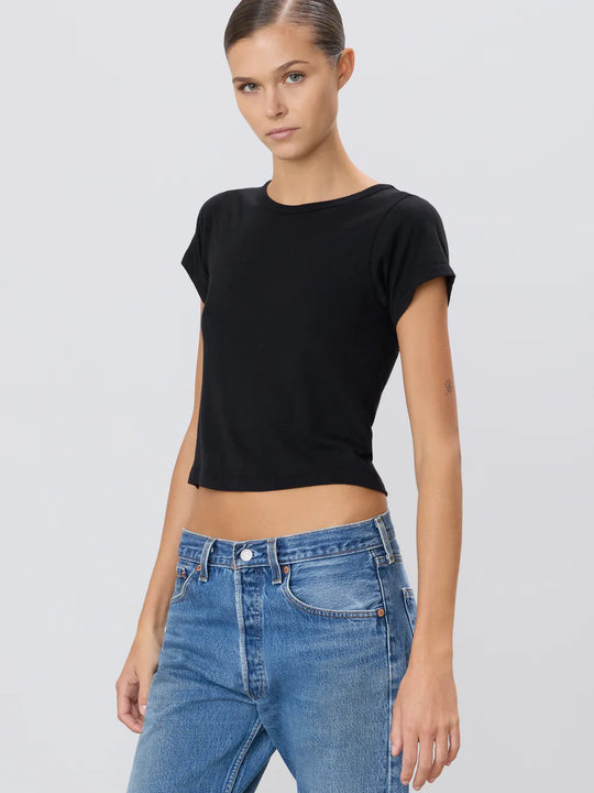 Eterne Short Sleeve Baby Tee Black