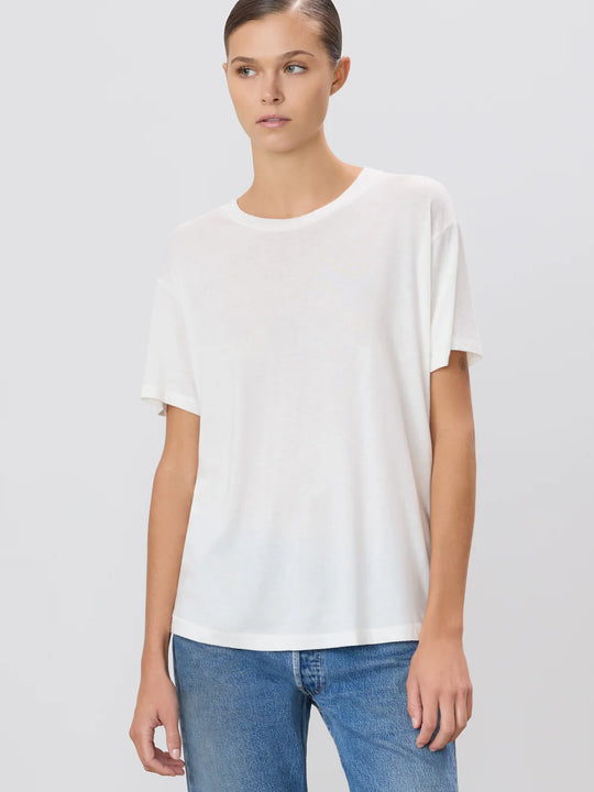 Eterne Short Sleeve Boyfriend T-Shirt Ivory
