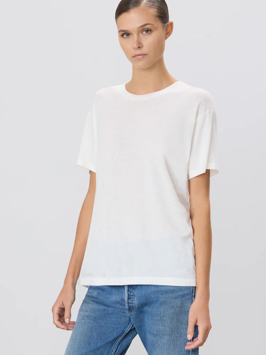 Eterne Short Sleeve Boyfriend T-Shirt Ivory