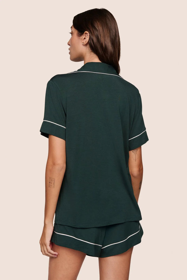 Eberjey Gisele Rlx Short Pj Pine/Ivory