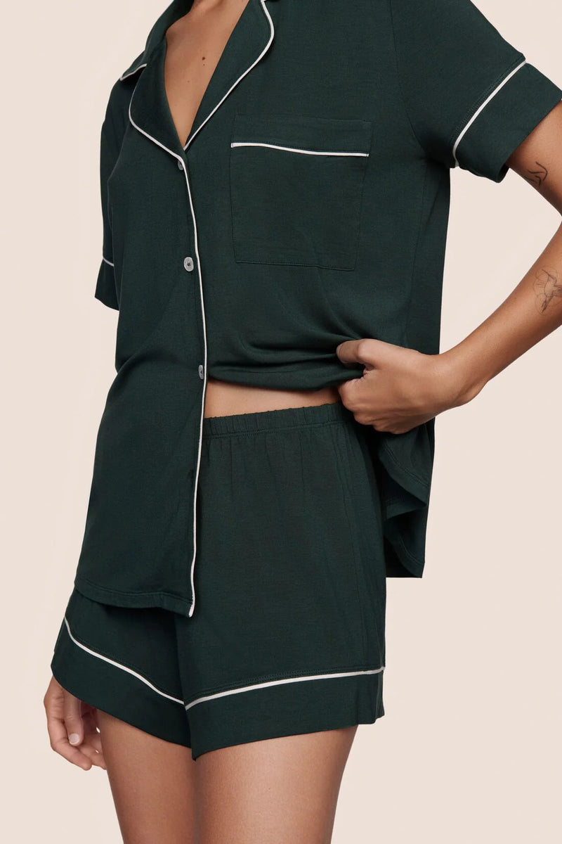 Eberjey Gisele Rlx Short Pj Pine/Ivory