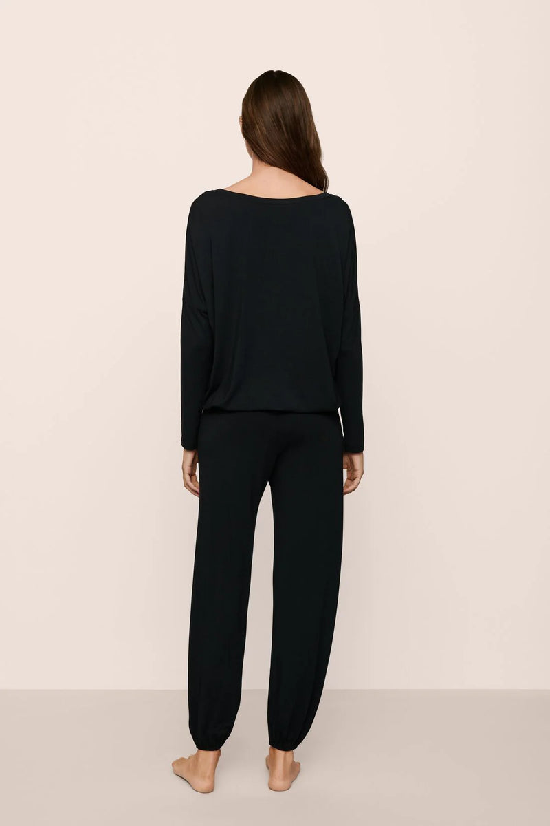 Eberjey Gisele Slouchy Set Black/Ivory