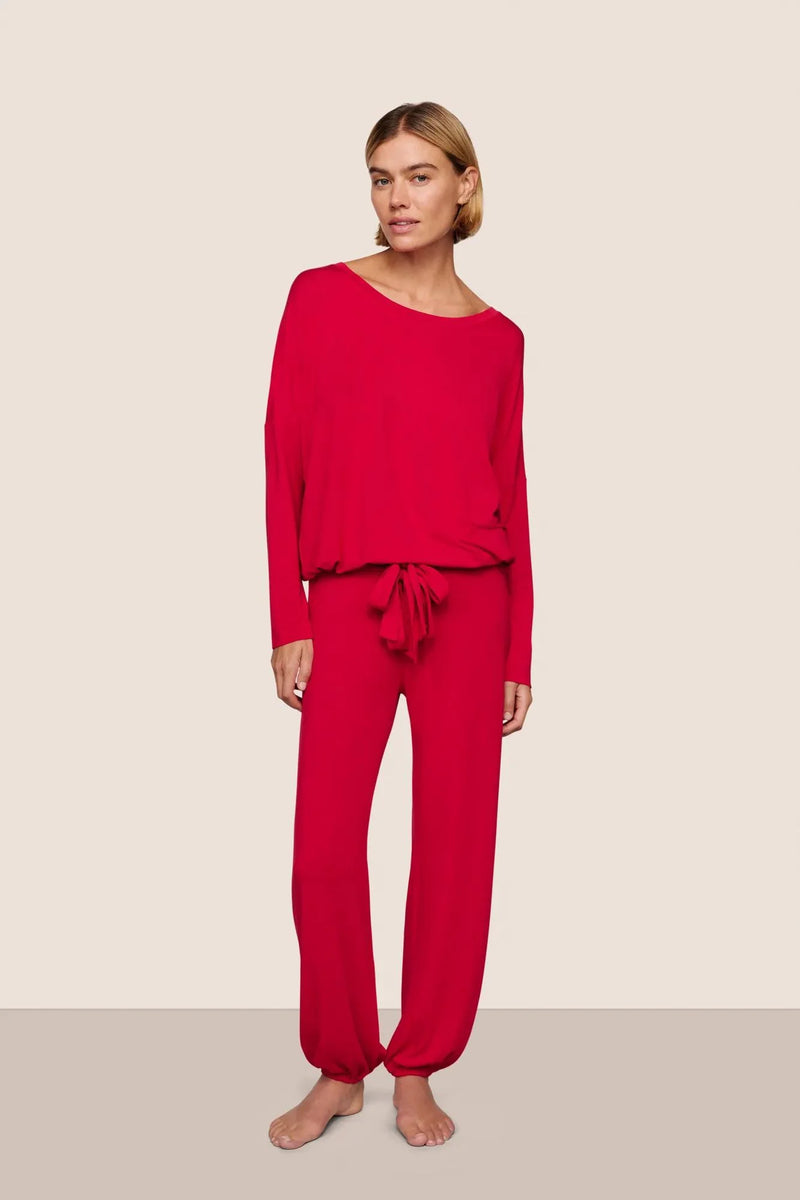 Eberjey Gisele Slouchy Set Holly Red/Holly Red
