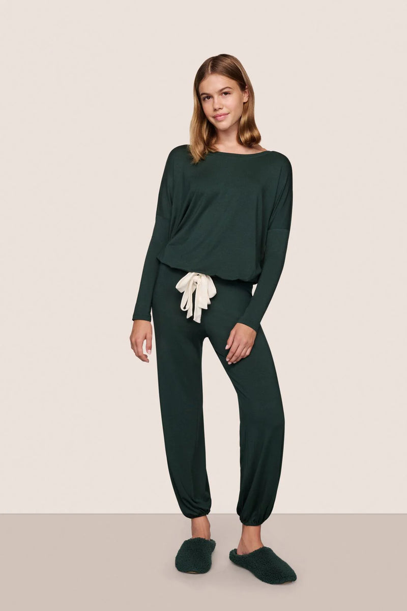Eberjey Gisele Slouchy Set Pine/Ivory
