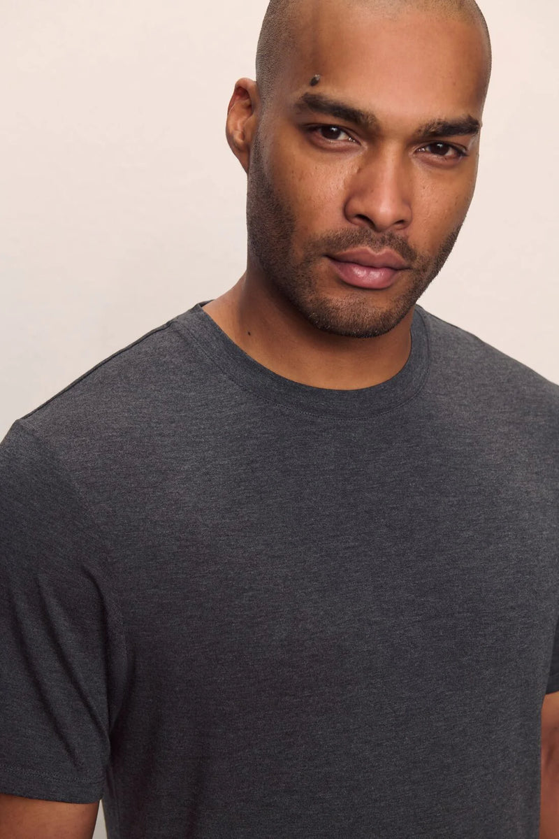 Eberjey Henry Short Pj Set Charcoal Heather