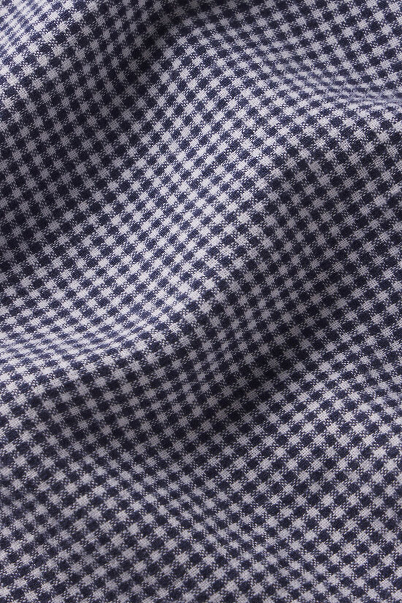 Eberjey Linen Blend Relaxed Short Gingham White/Navy