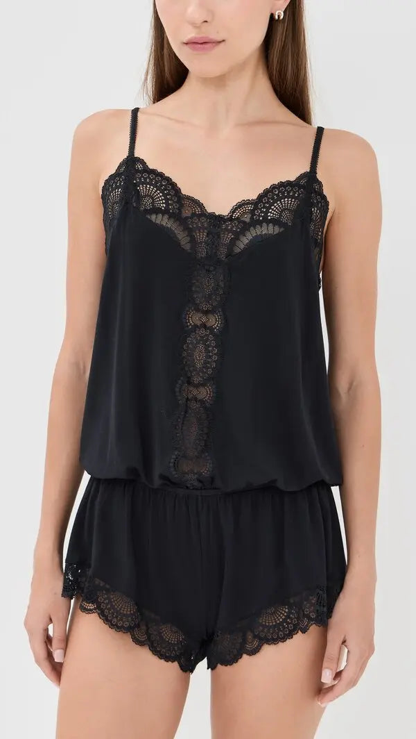 Eberjey Mariana Romper Black