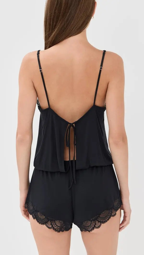 Eberjey Mariana Romper Black