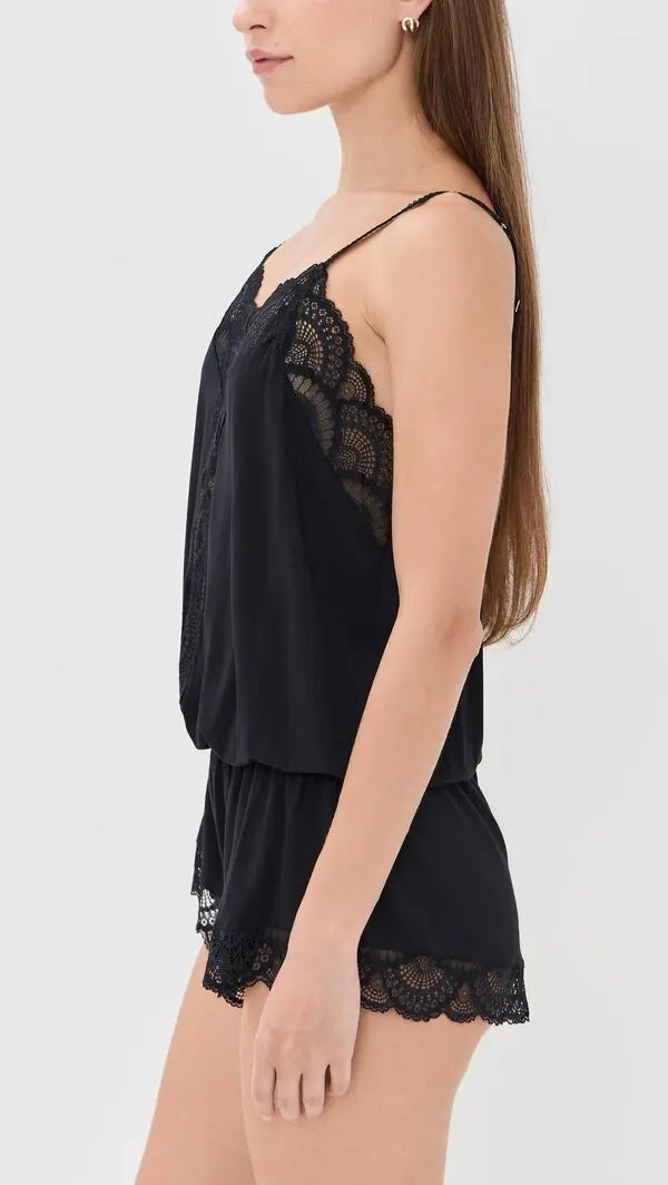 Eberjey Mariana Romper Black