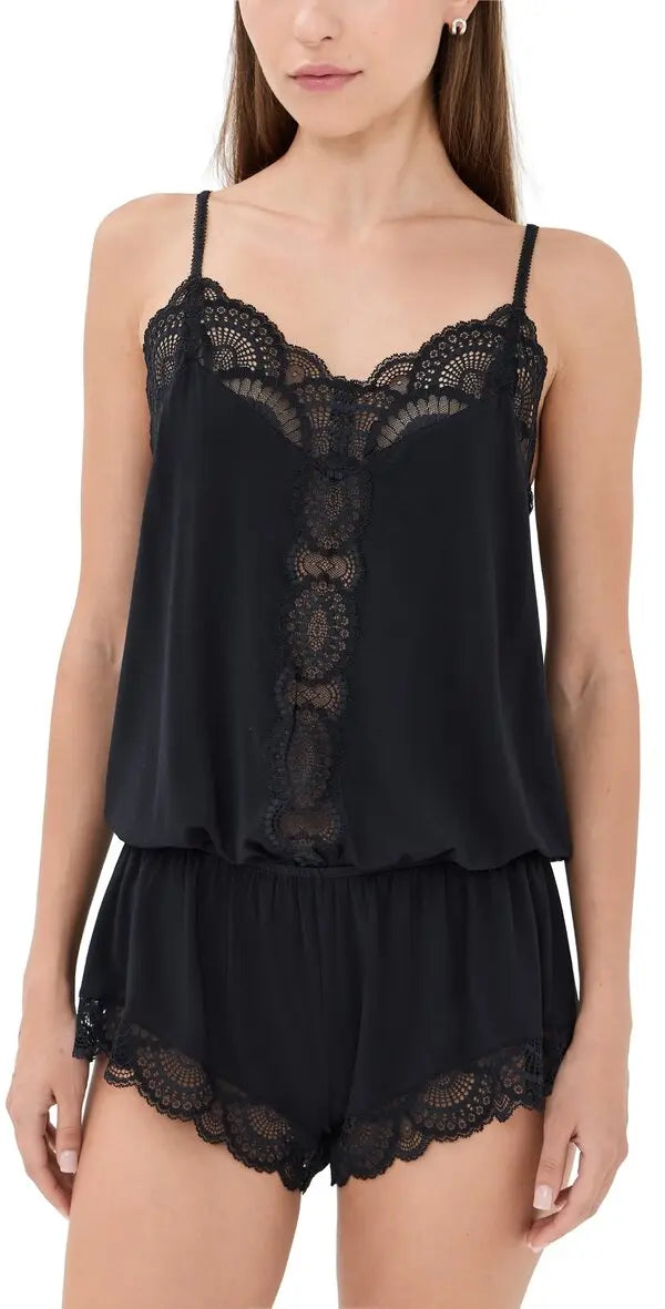 Eberjey Mariana Romper Black