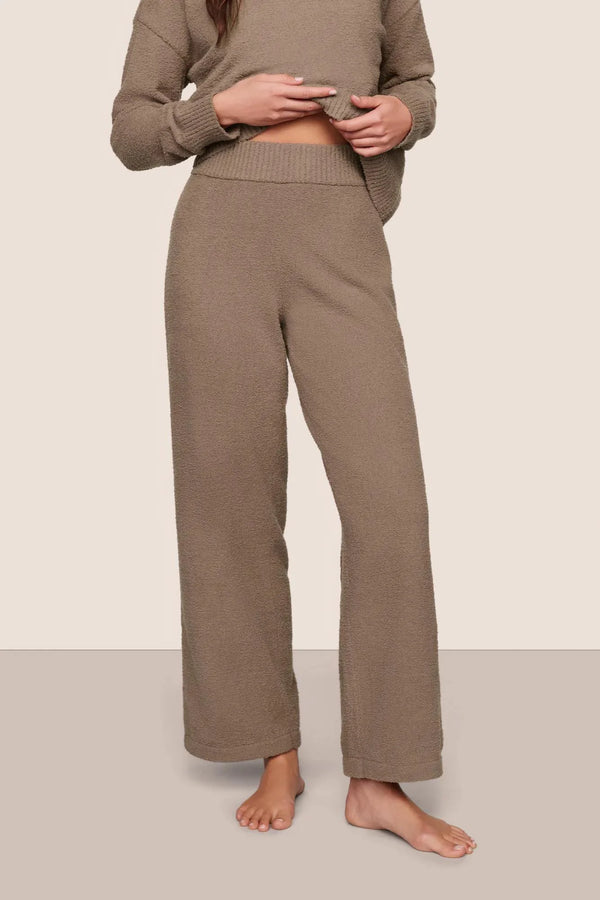 Eberjey Recy Boucle Pant Deep Taupe