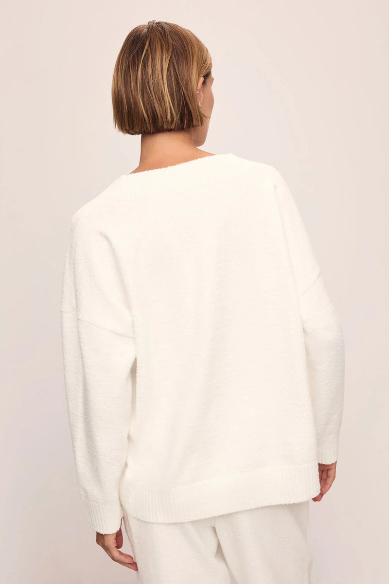 Eberjey Recy Boucle Sweater Ivory