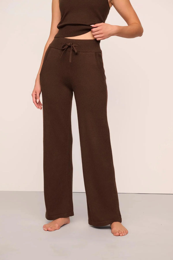 Eberjey Recy Sweater Pant Chocolate