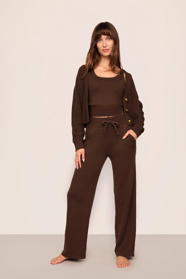 Eberjey Recy Sweater Pant Chocolate