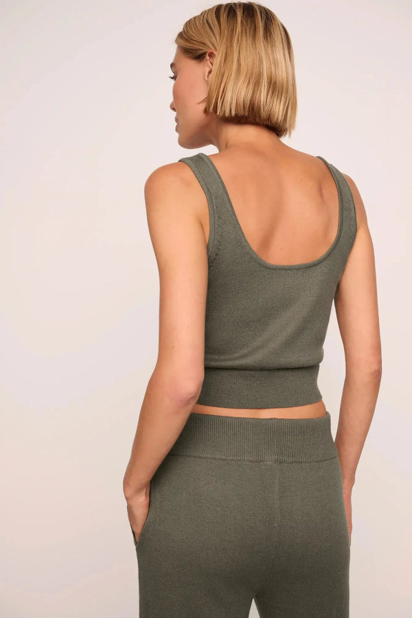 Eberjey Recy Sweater Tank Smokey Olive