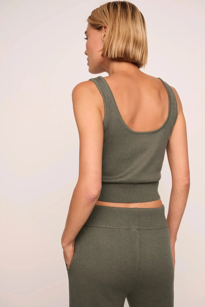 Eberjey Recy Sweater Tank Smokey Olive