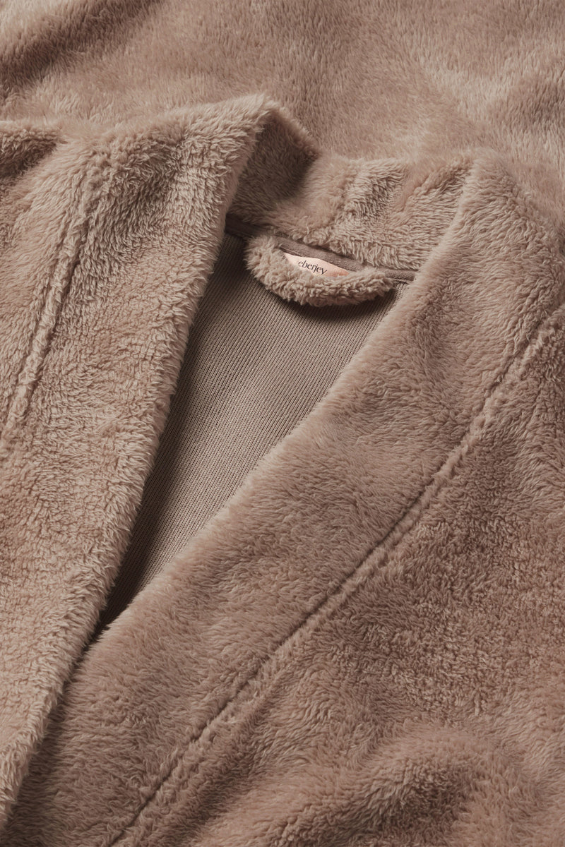 Eberjey Renewplush Long Robe Toffee