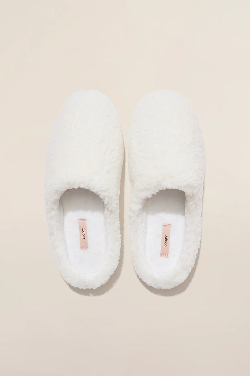 Eberjey Sherpa Slipper Ivory