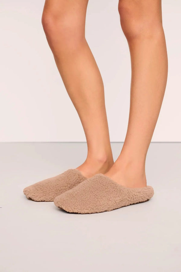 Eberjey Sherpa Slipper Warm Taupe