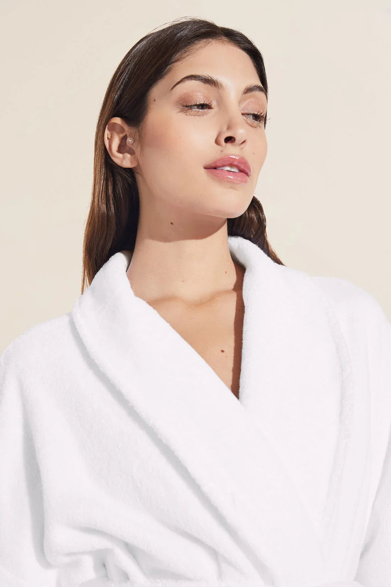 Eberjey Unisex Terry Robe White