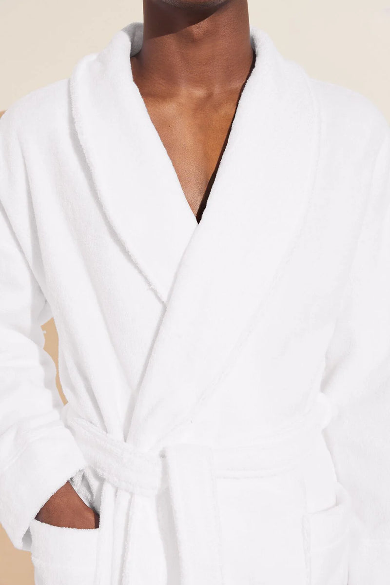 Eberjey Unisex Terry Robe White