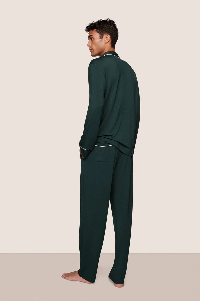 Eberjey William Long Pj Pine/Ivory